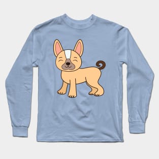 Cute and Kawaii Adorable French Bull Dog Long Sleeve T-Shirt